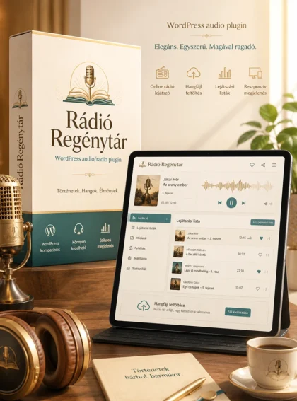 Rádió Regénytár – WordPress audio/radio plugin