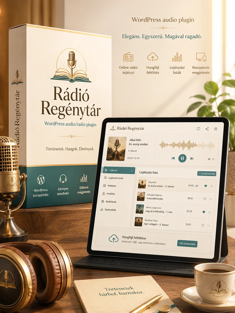 Rádió Regénytár – WordPress audio/radio plugin